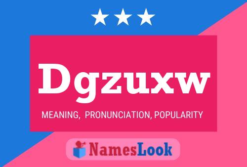 Dgzuxw Name Poster