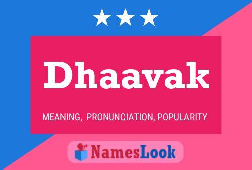Dhaavak Name Poster