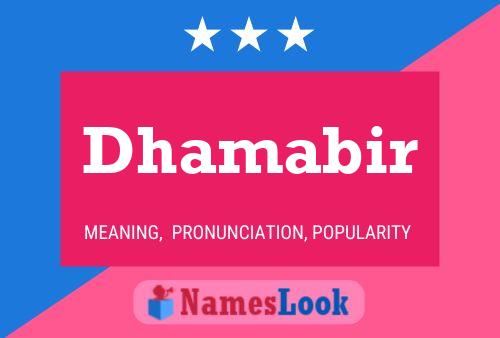 Dhamabir Name Poster