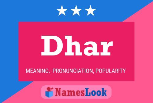 Dhar Name Poster