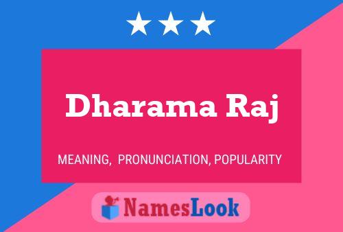 Dharama Raj Name Poster