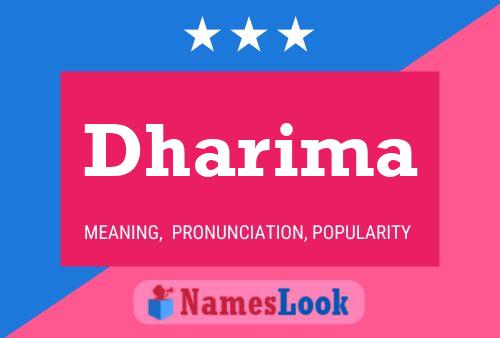 Dharima Name Poster