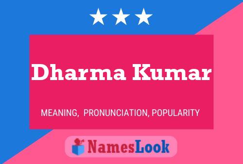 Dharma Kumar Name Poster