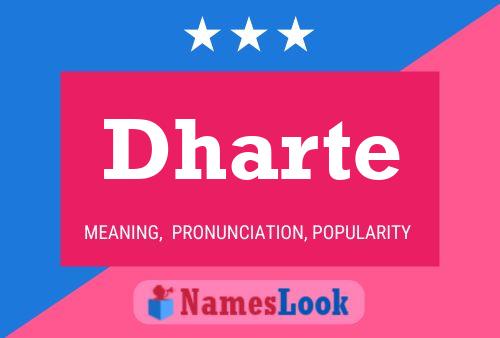 Dharte Name Poster