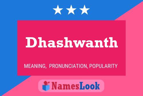 Dhashwanth Name Poster