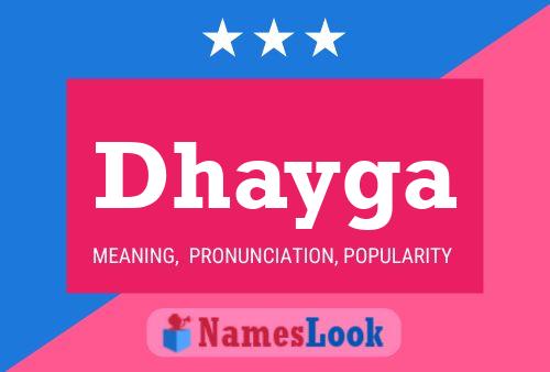 Dhayga Name Poster