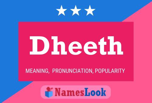 Dheeth Name Poster