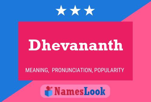 Dhevananth Name Poster