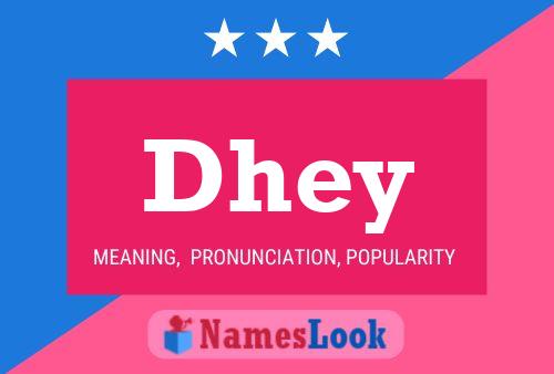 Dhey Name Poster