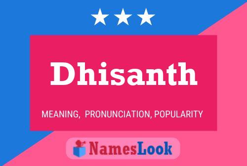 Dhisanth Name Poster