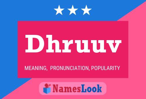 Dhruuv Name Poster