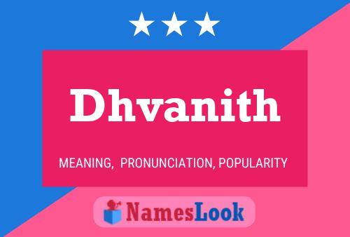 Dhvanith Name Poster