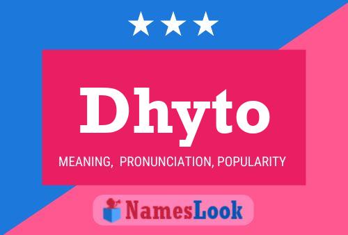 Dhyto Name Poster