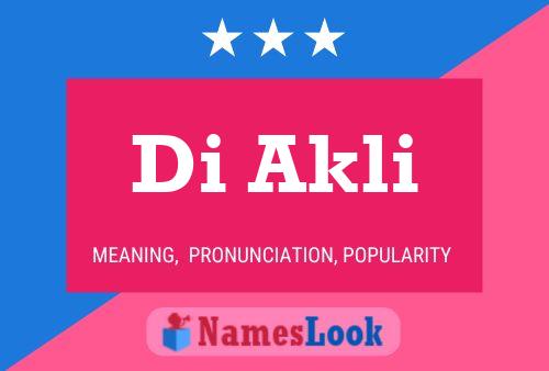 Di Akli Name Poster