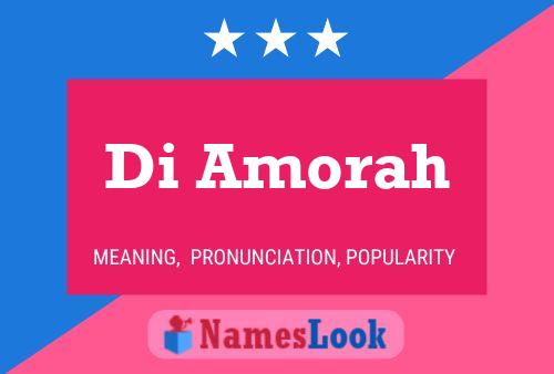 Di Amorah Name Poster