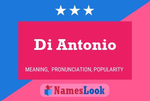 Di Antonio Name Poster