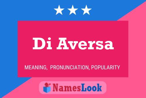 Di Aversa Name Poster