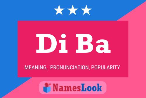 Di Ba Name Poster