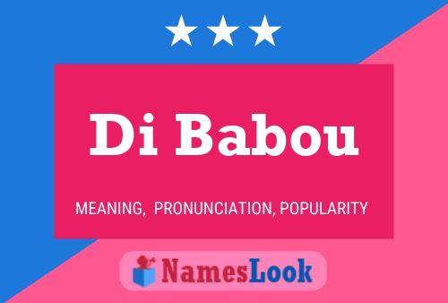 Di Babou Name Poster