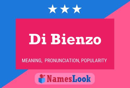 Di Bienzo Name Poster