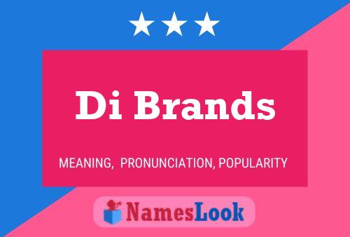 Di Brands Name Poster