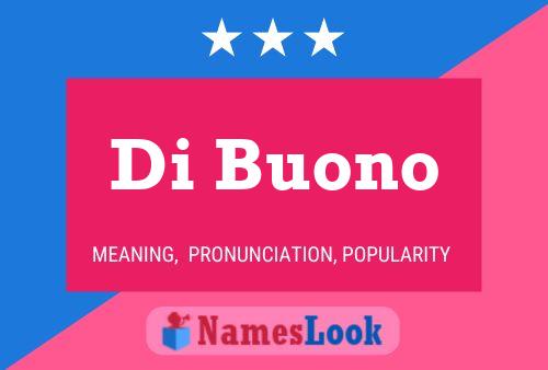 Di Buono Name Poster