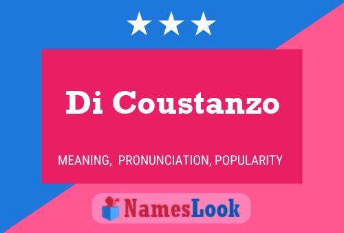 Di Coustanzo Name Poster