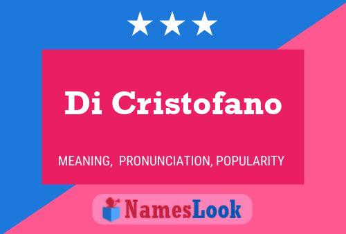 Di Cristofano Name Poster