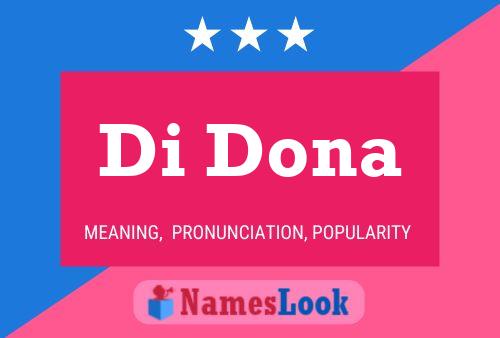 Di Dona Name Poster