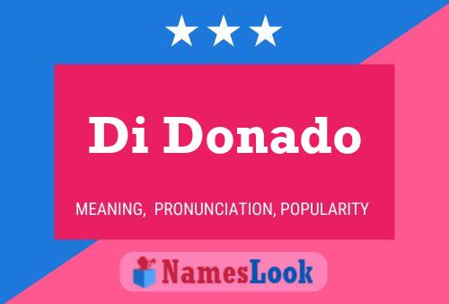 Di Donado Name Poster