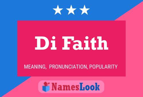 Di Faith Name Poster