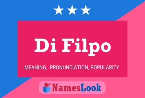 Di Filpo Name Poster