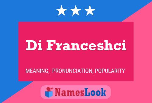 Di Franceshci Name Poster