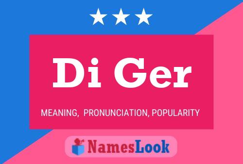 Di Ger Name Poster