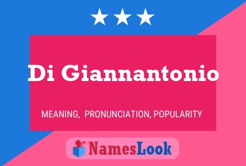 Di Giannantonio Name Poster