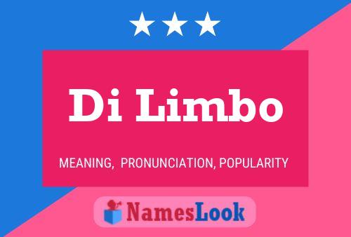 Di Limbo Name Poster