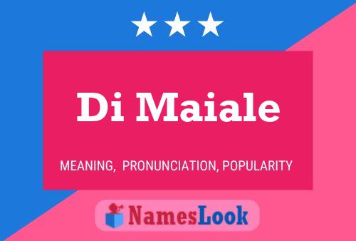 Di Maiale Name Poster