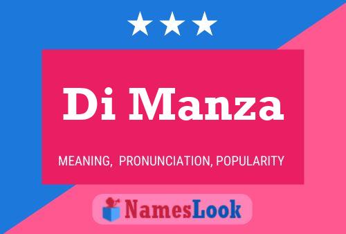 Di Manza Name Poster