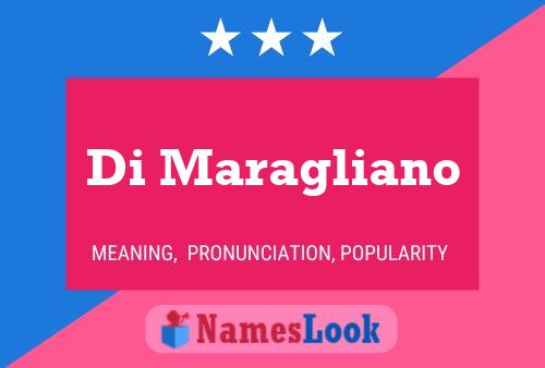 Di Maragliano Name Poster