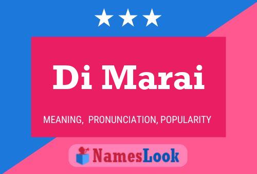 Di Marai Name Poster