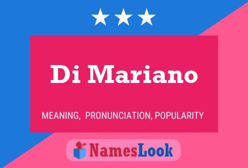 Di Mariano Name Poster