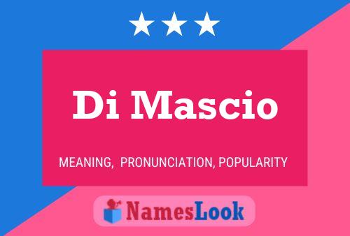 Di Mascio Name Poster