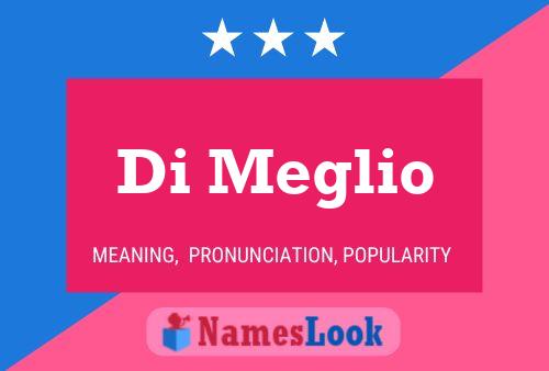 Di Meglio Name Poster