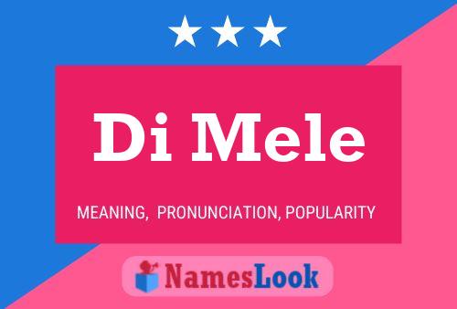 Di Mele Name Poster