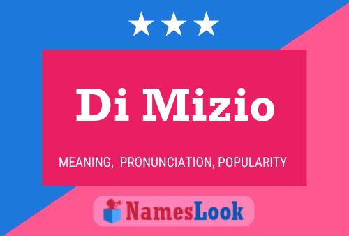 Di Mizio Name Poster