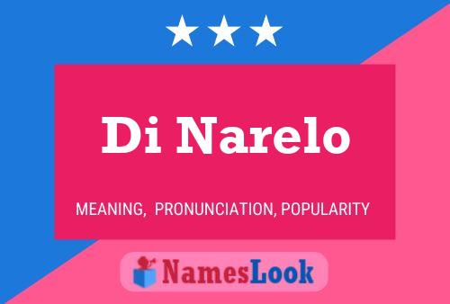 Di Narelo Name Poster