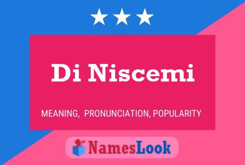 Di Niscemi Name Poster