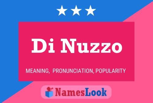 Di Nuzzo Name Poster