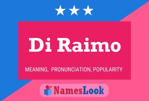 Di Raimo Name Poster