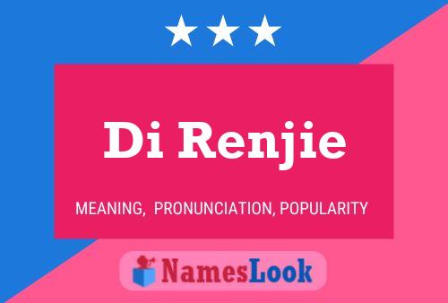 Di Renjie Name Poster